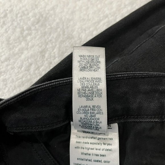 Good American Good Legs Women's Size 22 Black High Rise Shine Coated Jeans $170 - Picture 14 of 14